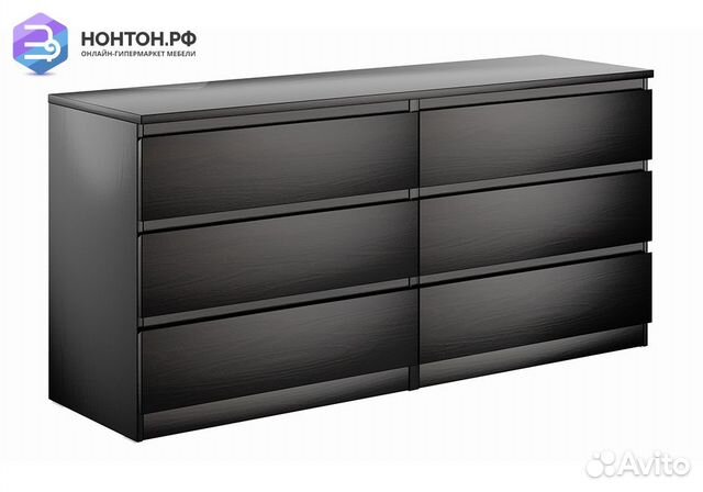 Комод Мальта 6 ящиков дуб венге