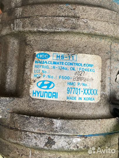 Компрессор кондиционера киа пиканто 1 G4HE