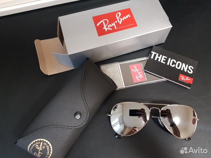 Зеркальные очки Ray-Ban Aviator 3025 W3277