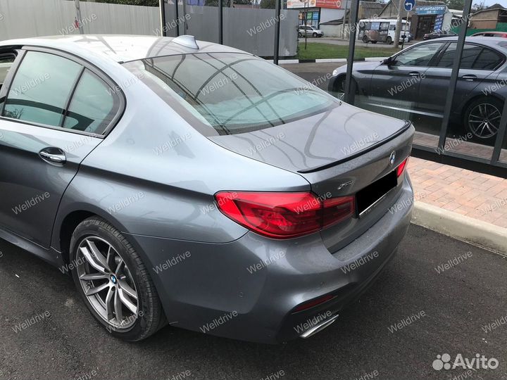 Спойлер BMW 5 G30 М5 стиль чёрн глянец тюнинг