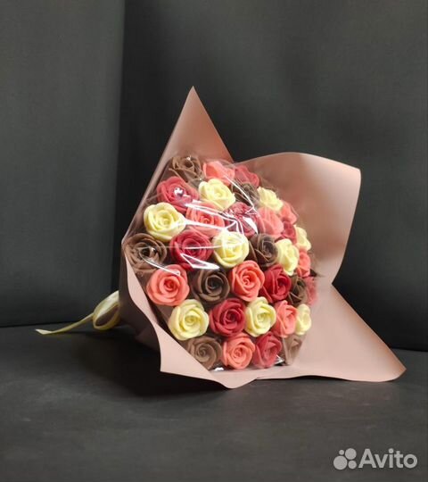 Букет - 37 Роз из Бельгийского Шоколада