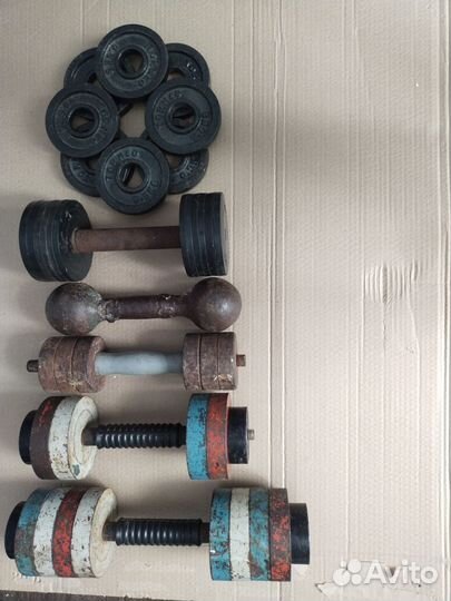 Продам гантели разные