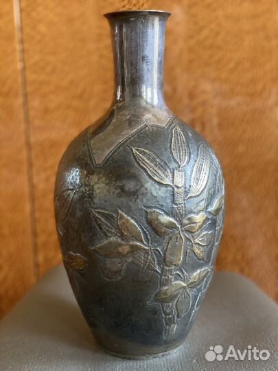 Серебро ваза Япония 687гр