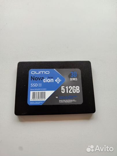 SSD qumo 512gb, SATA 2.5
