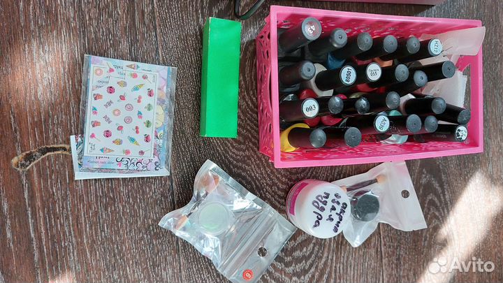 Набор для маникюра с лампой бу