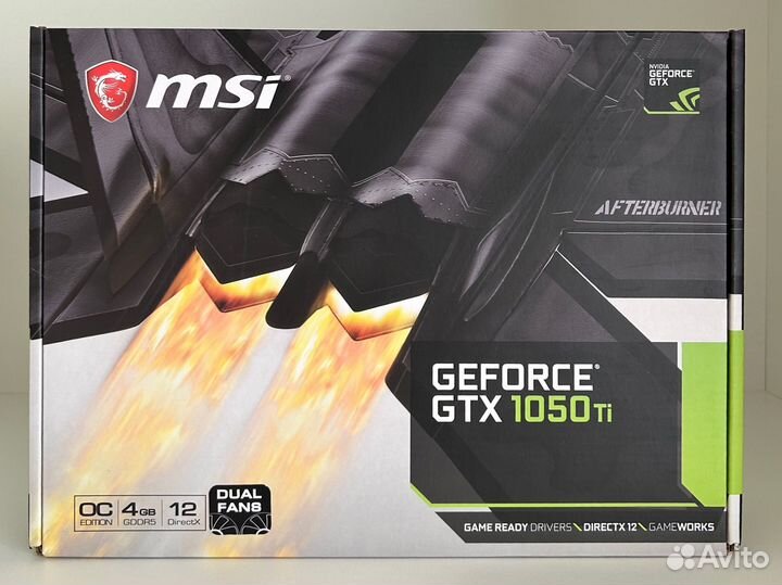 Видеокарта MSI GeForce GTX 1050 Ti 4GT