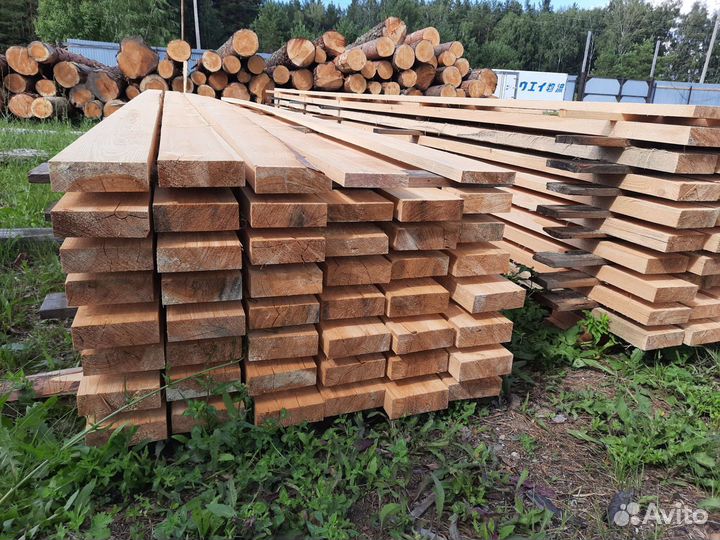 Доска обрезная сосна 150*50