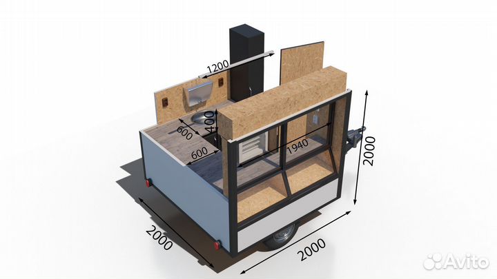 Фудтрак Торговый прицеп Кофейня Classica
