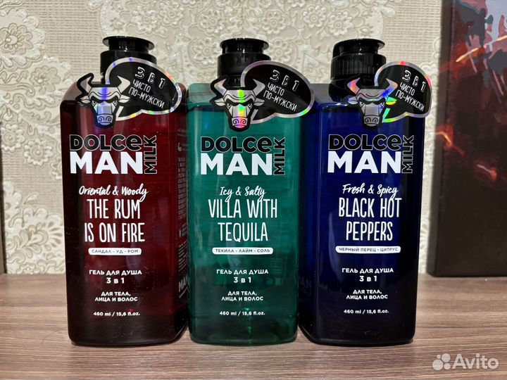 Новые мужские гели для душа dolce milk, 460 мл