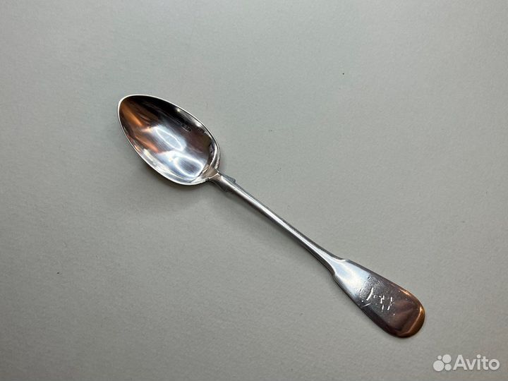 Серебряная чайная ложка 84