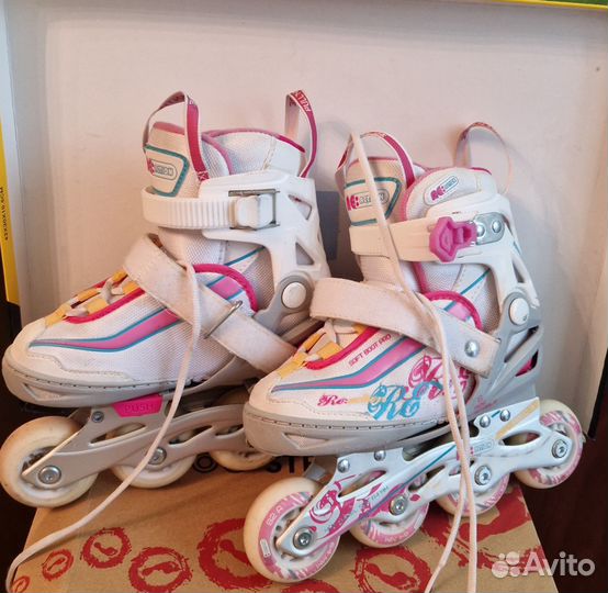 Ролики детские для девочки раздвижные р. 26-31