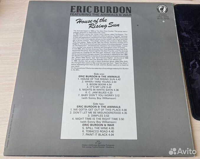 Eric Burdon, Animals&War - House of the Rising Sun