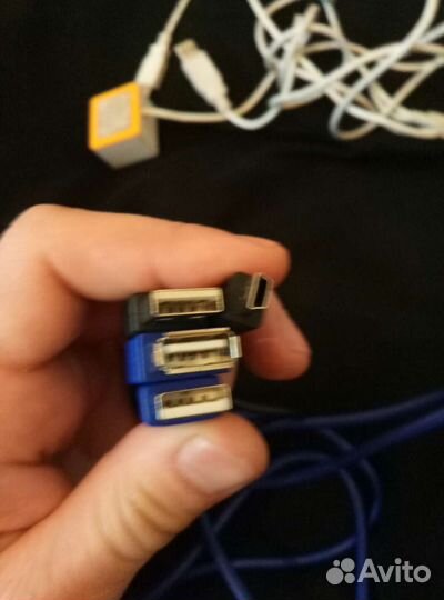 Удлинитель USB папа/мама + USB /mini USB ps3, psp