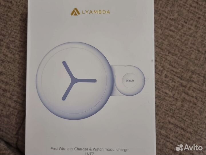 Зарядка для iPhone и Apple watch Lyambda Qi