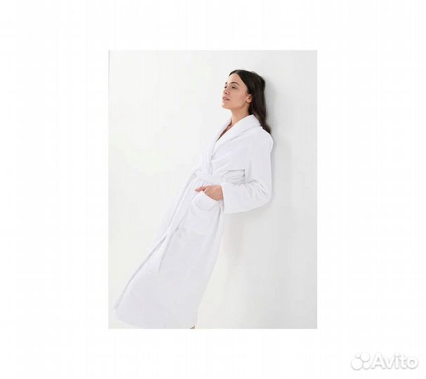 Халат махровый GoodNight Bamboo 54-56 (xхxl) белый