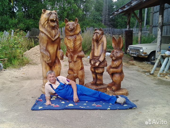 Изготовлю на заказ любую деревянную скульптуру