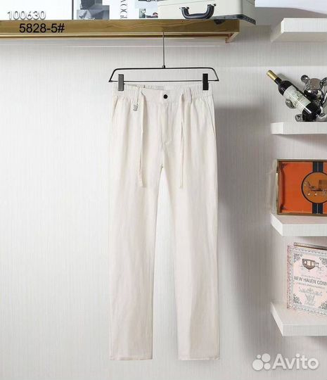 Brunello cucinelli брюки льняные