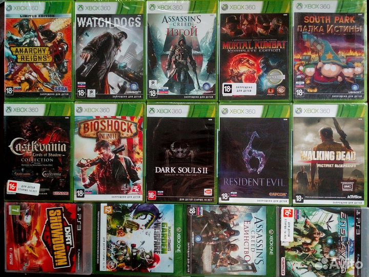 Новые диски для Xbox 360 Xbox One PS2 PS3 PS4