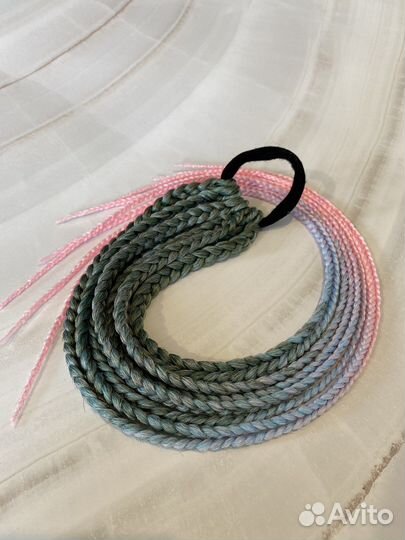 Афрорезинка, косички на резинке