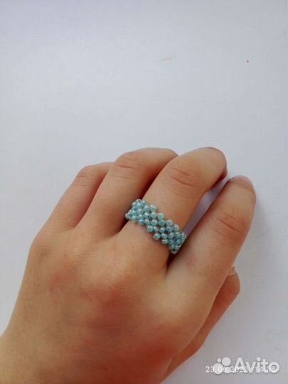 Кольцо из бисера
