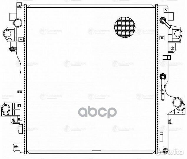 Радиатор охл. для ам Toyota Land Cruiser Prado