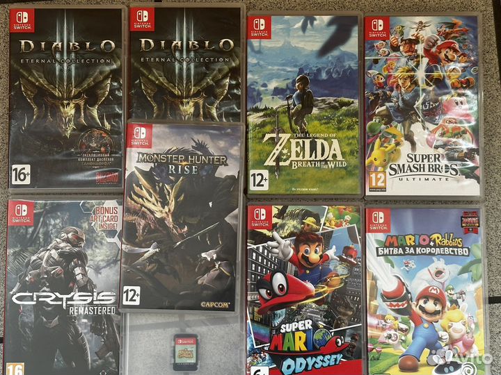 Картриджи Nintendo switch