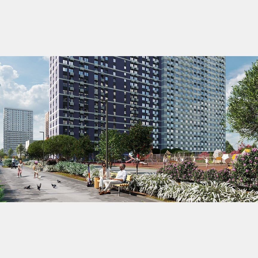 2-к. квартира, 48,6 м², 10/23 эт.