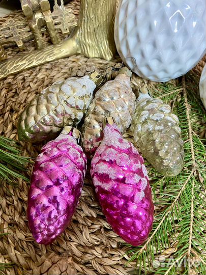 Елочные игрушки СССР шишки