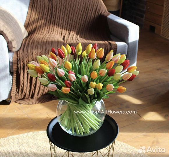 Искусственные цветы тюльпаны