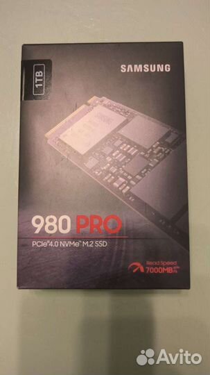 SSD NVMe Samsung 980 PRO 1Tb новый не распечатан