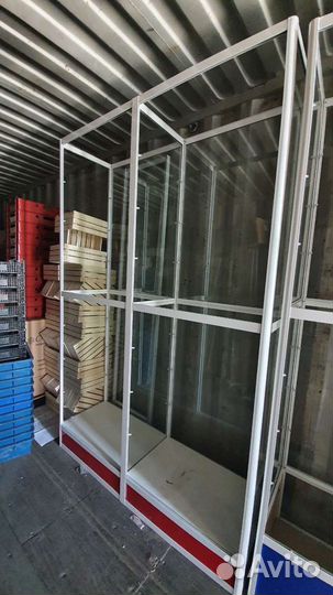 Витрины из профиля б/у 160/240см