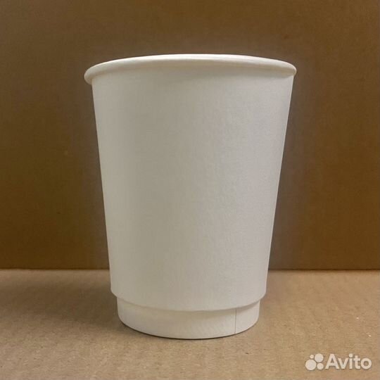 Стаканы двухслойные бумажные 250 мл 400 шт