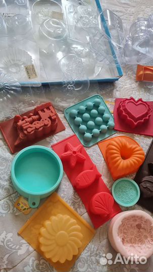 Формы силиконовые и пластиковые для мыловарения
