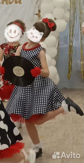 Платье стиляги для девочки