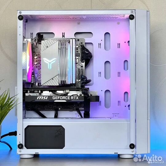 Белый игровой компьютер RTX 2060super/I5 10400