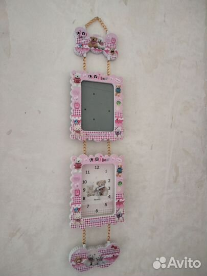 Часы с рамкой фото