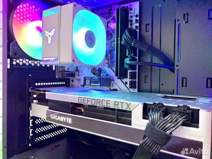 Мощный пк RTX 3080, Intel 13100F, DDR5 16GB, NVMe