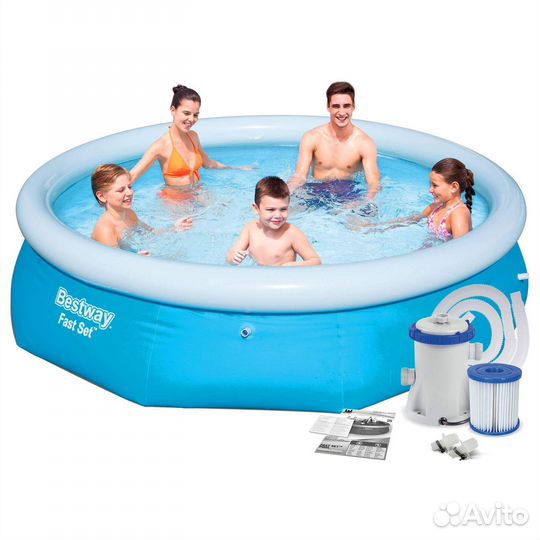 Бассейн надувной Bestway Fast Set Pools 305х76 см