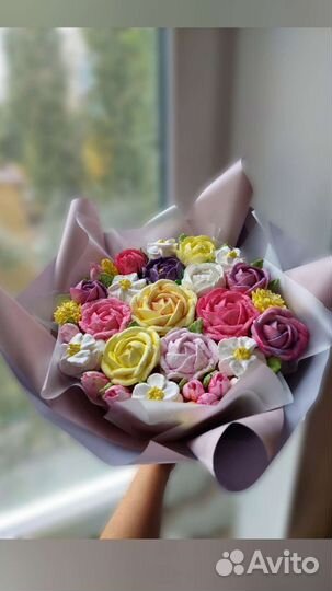 Букет из зефира, 1 сентября учителю подарок