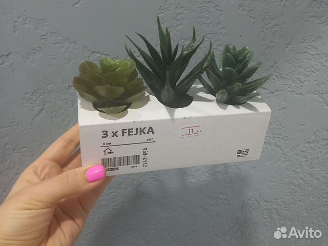 Суккуленты икеа искусственные новые в упаковке