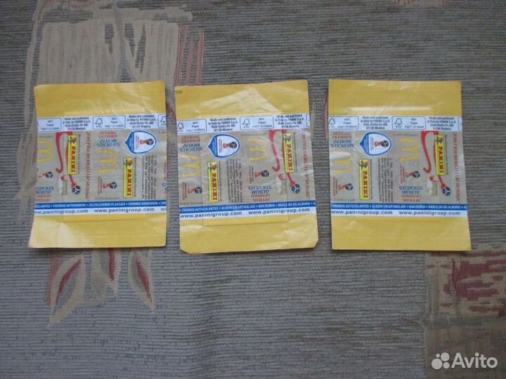3 пачки наклейки Panini fifa 2018
