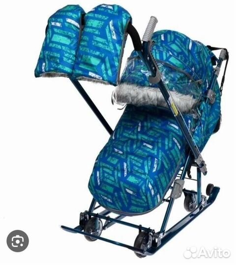 Детские санки коляска ника