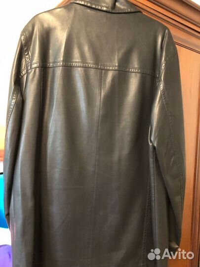 Кожаный пиджак мужской 54-56 Новый