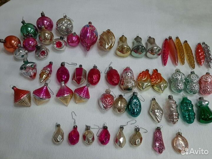 Елка времен СССР и стеклянные игрушки