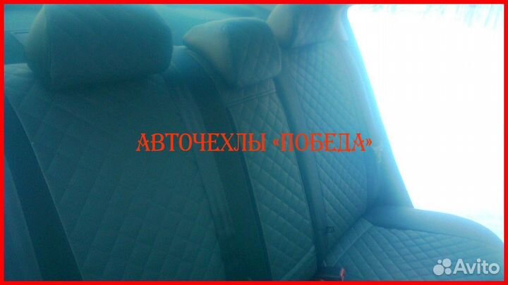 Чехлы Kia Cerato 2 из экокожи чёрно-серые Ромб