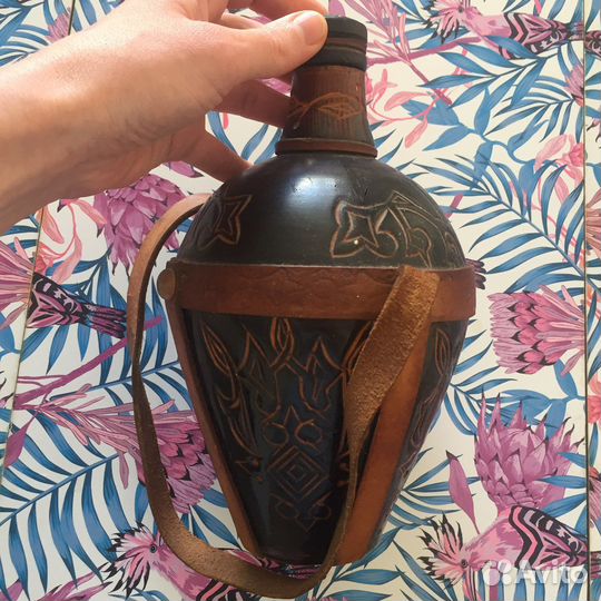 Фляга деревянная для декора