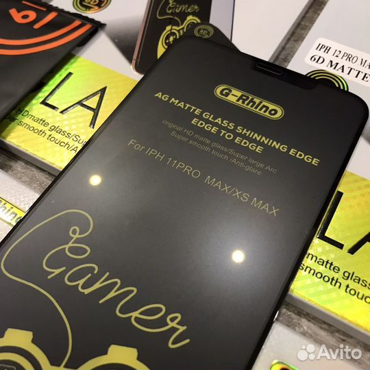 Матовое стекло для iPhone премиум класса