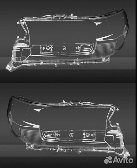 Стекла фар Land Cruiser 200 2015-2019 левое правое