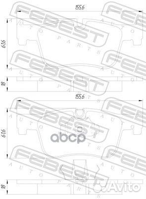 Колодки тормозные 1901F21F Febest