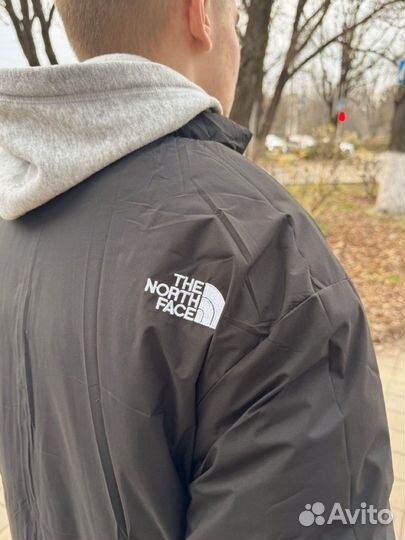 Черная куртка TNF барашек